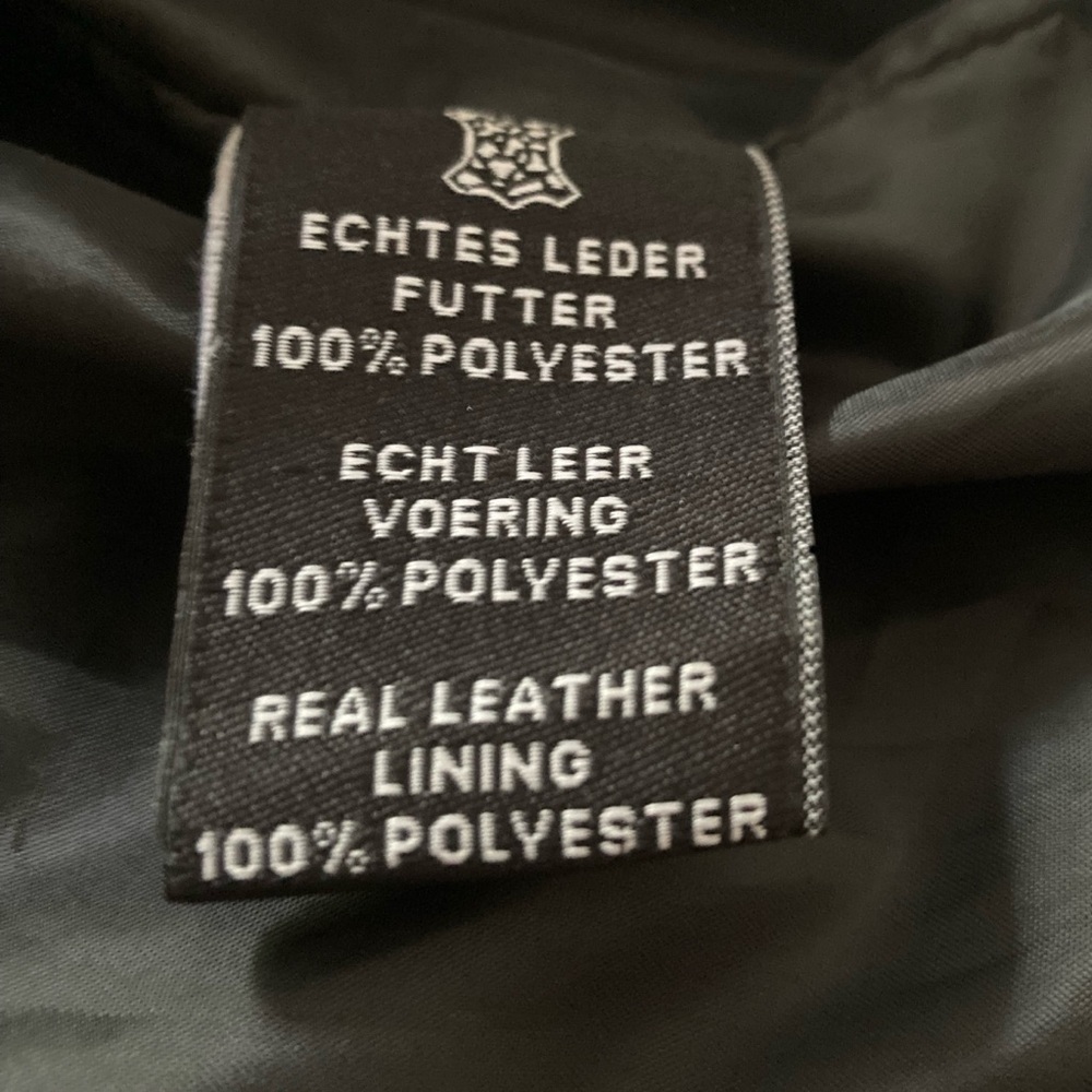 NEW Leather Moto Style “Edinburgh” Bomber Jacket Size XXL/2XL - Picture 10 of 15